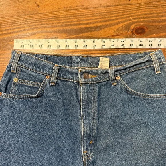 Vtg Levi's 550 Jeans Mens 36x30 Relaxed Fit Tapered Leg 5-Pocket Denim Blue 90s - Picture 5 of 8